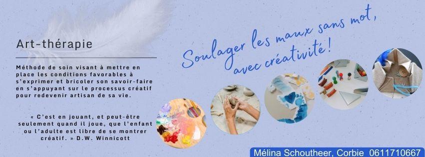 Art therapie 80 corbie amiens melina schoutheer soulager souffrance creativite