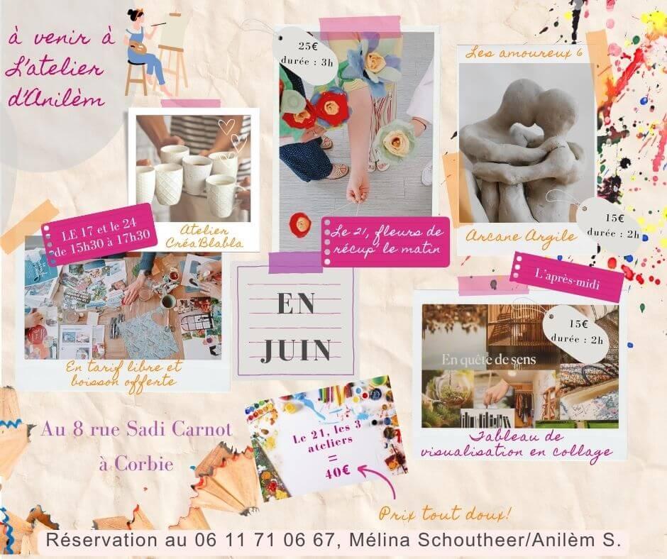 Ateliers creatifs corbie 80 melina schoutheer juin l atelier d anilem 1