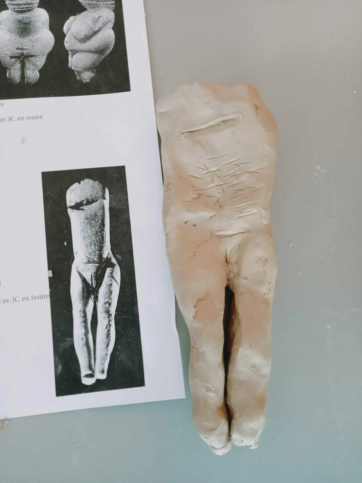 Venus argile atelier creatif corbie l'atelier d'anilem mélina sch